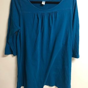 Maternity Dress Shirt Teal Size L